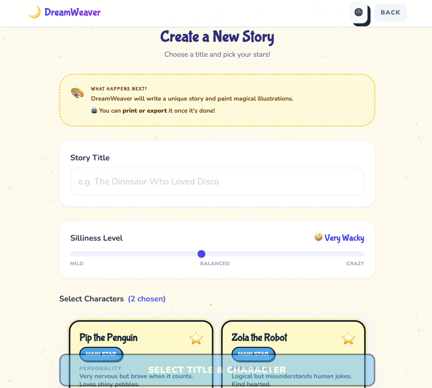 DreamWeaver: When Bedtime Stories Needed Their Own App screenshot 2