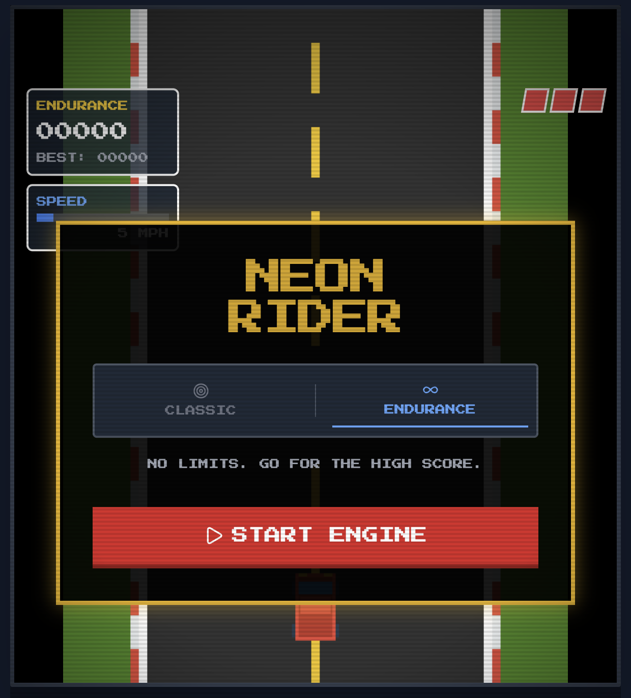 A vibe-coded re-imagining of my first BASIC video game screenshot 1